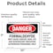 Signmission Formaldehyde May Cause Cancer Danger Sign, Vinyl Decal, 10in W x 7in L, 2PK OS-2PACK-DS-D-710-L-1904 - alternate 2